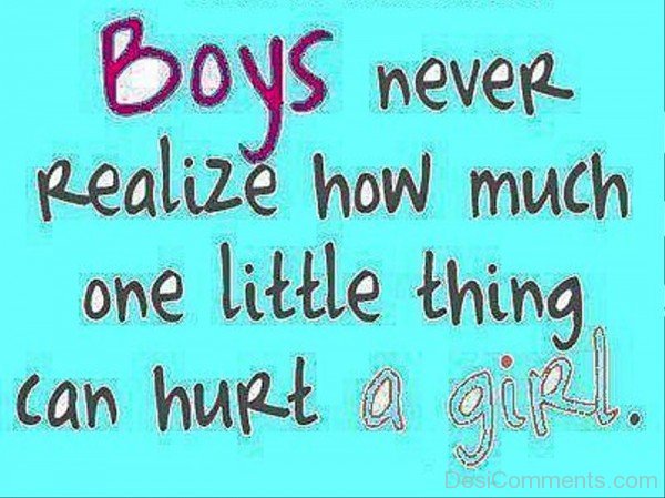 Boys Never Realize