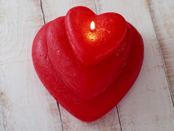 Candle Heart Picture- DC 02058