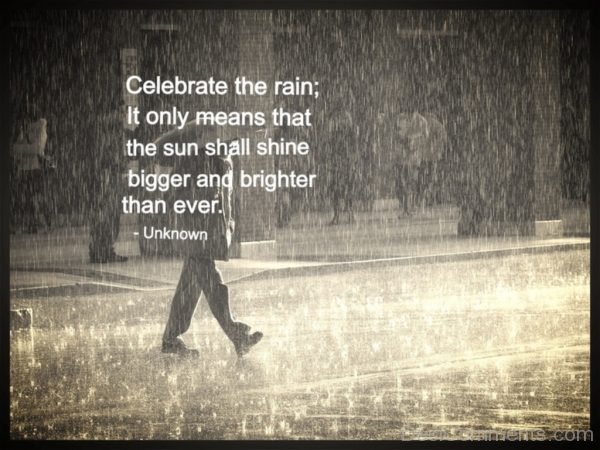 Celebrate The Rain