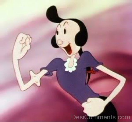 Cheerful Alive Olive Oyl