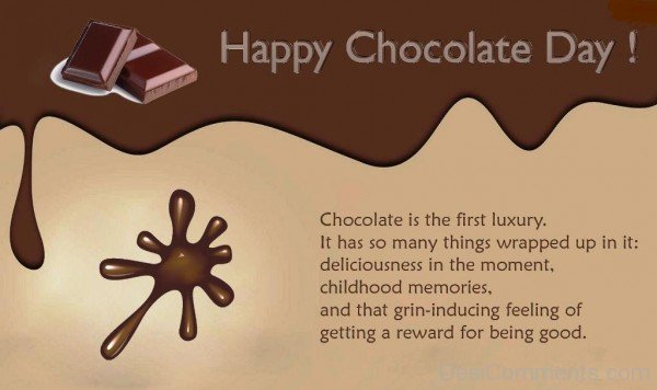 Chocolate Is The First Luxury