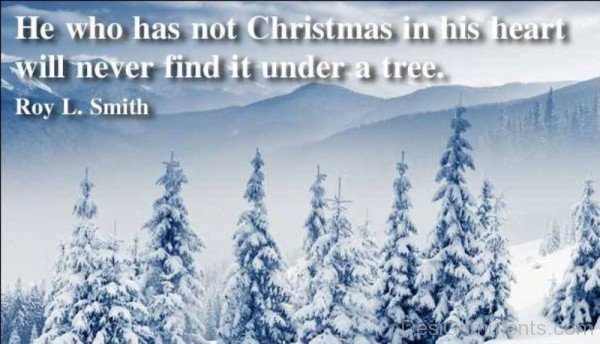 Christmas In His Heart Will Never Find It Under A Tree