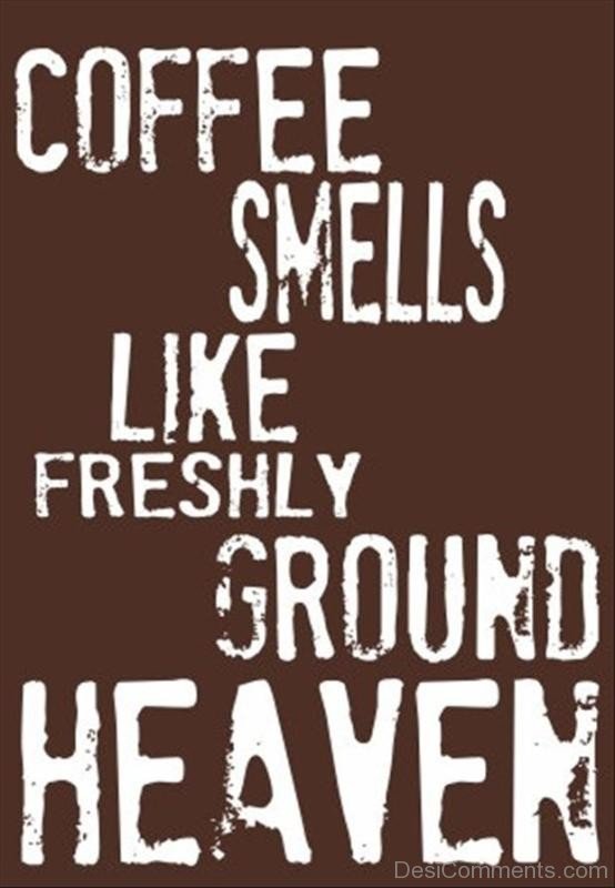 Coffee Smells Like Freshly Ground Heaven