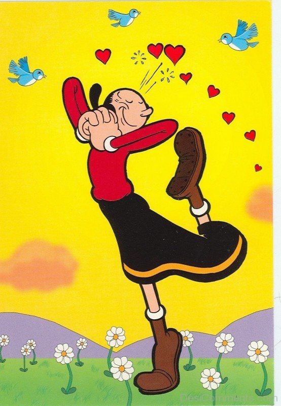 Colorful Image Of Olive Oyl