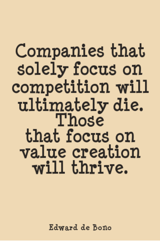 Companies That Solely Focus On Competition Will Ultimately Die