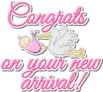 Congrats On Your New arrival Graphic