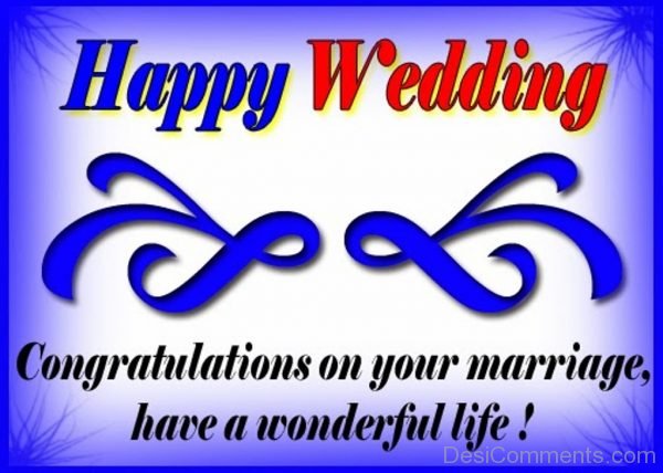 Congratulations On Your Marriage Have A Wonderful Life