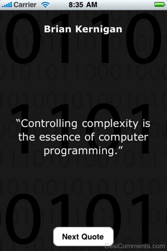 Controlling Complexity Is The Essence Of Computer Programming-DC107