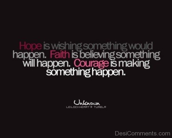 Courage Is Making Something Happen-DC039