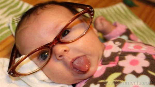 Cute Baby Showing Tongue Image
