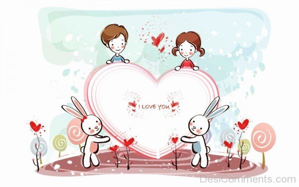 Cute Love Couple Image- DC 6605