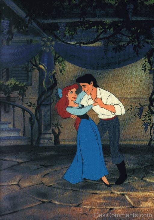 Dancing Prince Eric and Ariel