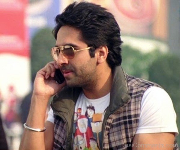 Dc02-Ayushmann Khurrana Talking On Phone