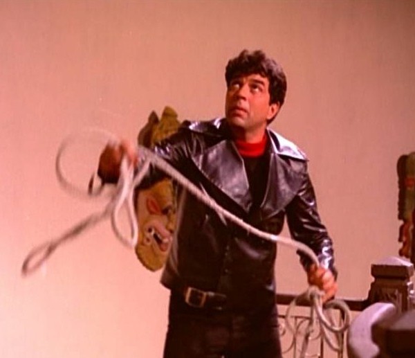Dharmendra Deol during a movie scene