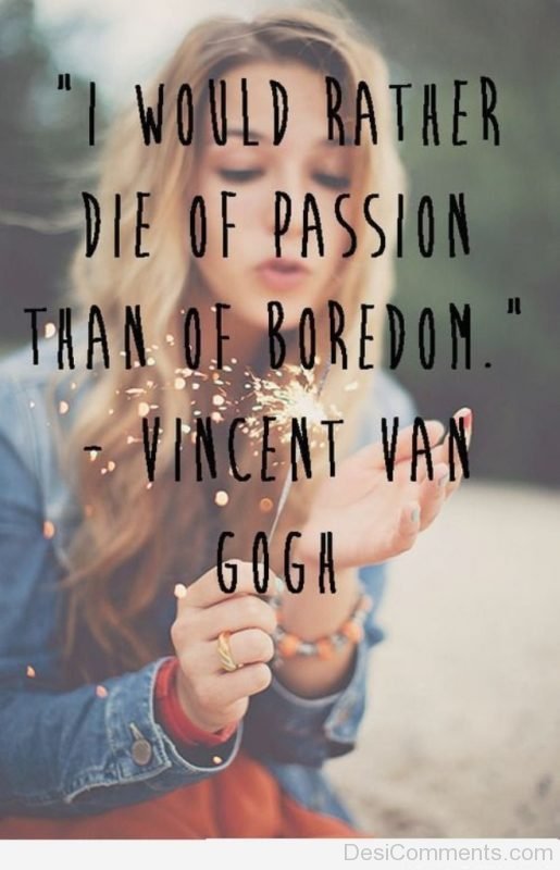 Die of passion