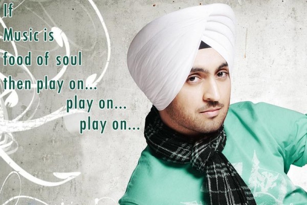 Diljit Dosanjh Wearing White Turban