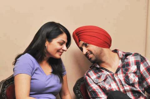 Diljit Dosanjh With Neeru Bajwa