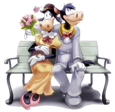 Disney Couple Queen Clarabelle And King Goofy