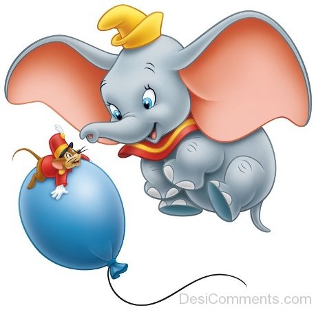 Dumbo Playing With Timothy Q.Mouse