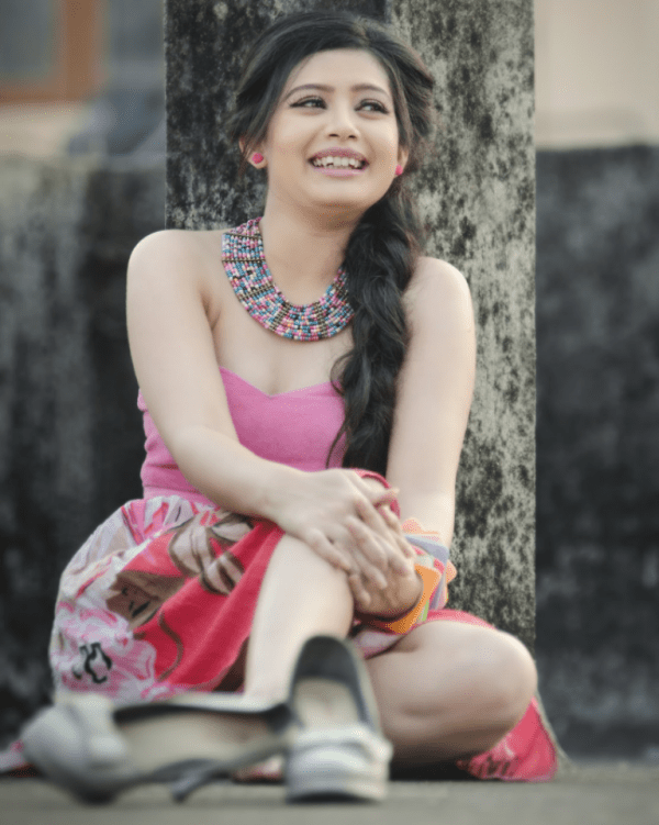 Ena Saha In Pink Dress-DC308