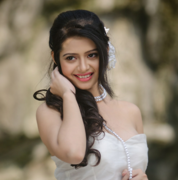 Ena Saha In White Outfit-DC309