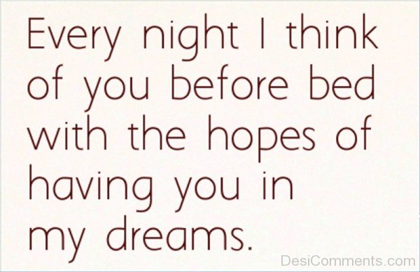Every Night I Think Of You