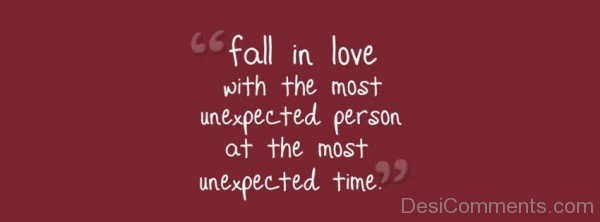 Fall In Love With The Most Unexpected-ybn611DC25