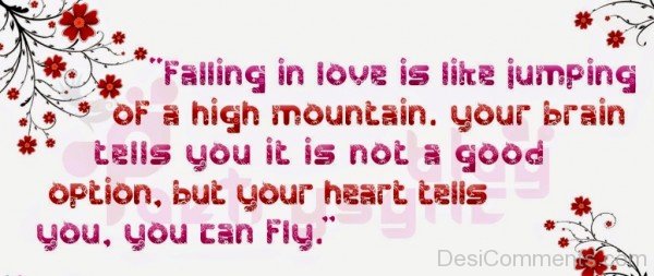 Falling In Love Is Like Jumping Of A High Mountain - DC415