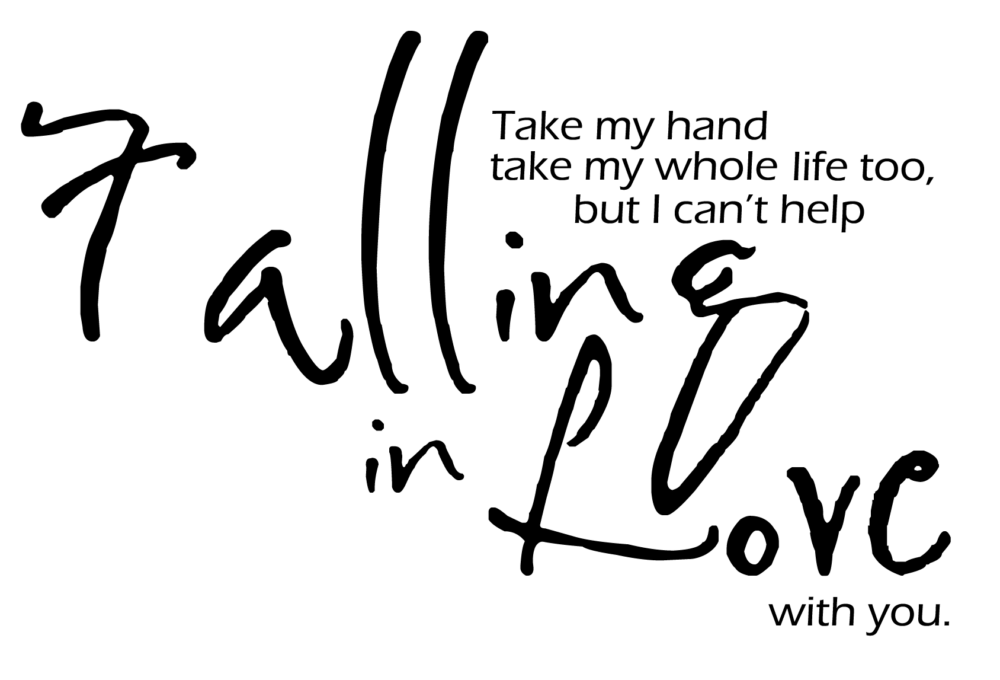 falling in love with you text deutsch