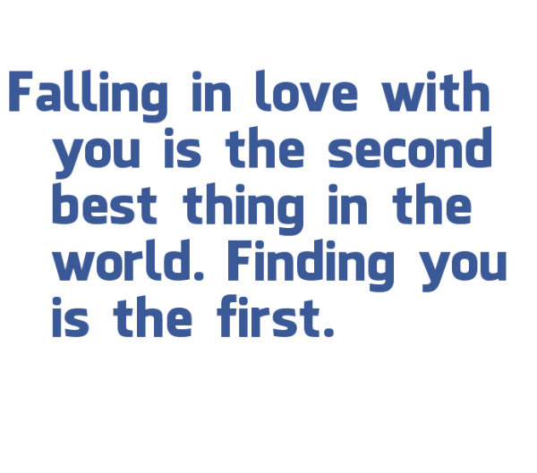 Falling In Love With You Is The Second Best Thing In The World-DC09DC13