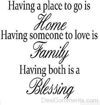 Family And Blessing Quote