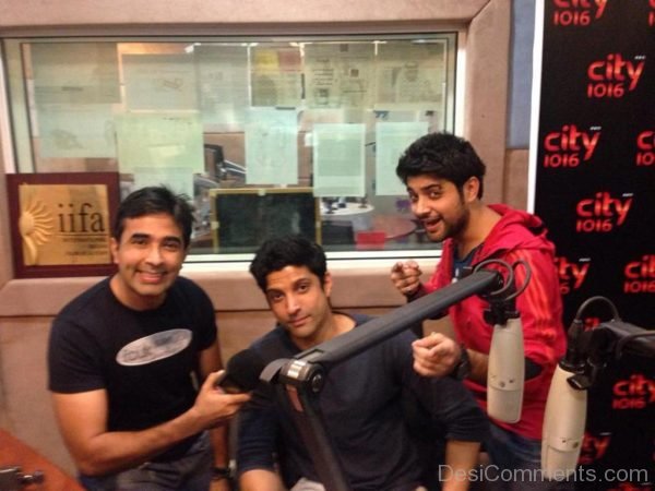 Farhan Akhtar At Radio Station-DC013