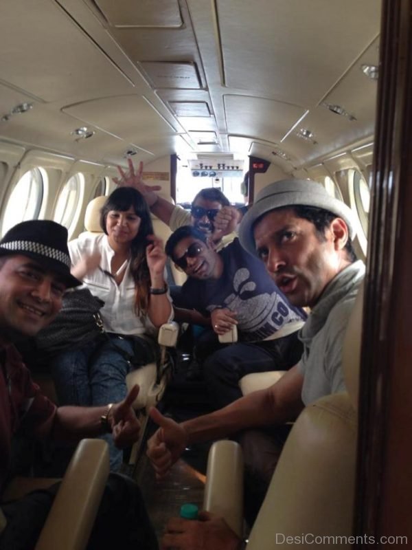 Farhan Akhtar In Aeroplane