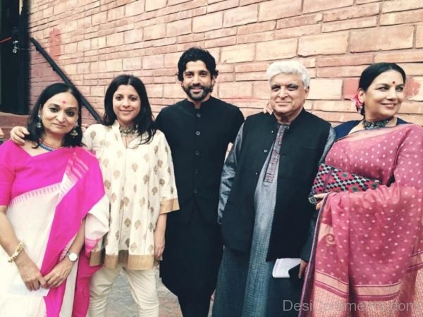 Farhan Akhtar With His Family