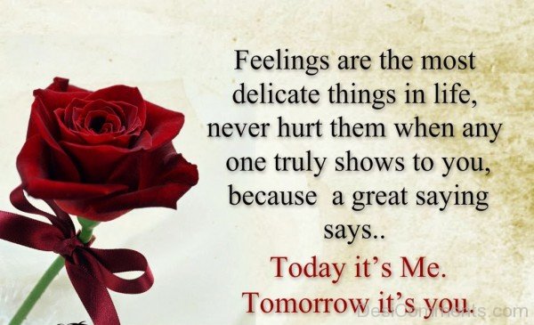 Feelings Are The Most Delicate Things In Life-Desi40