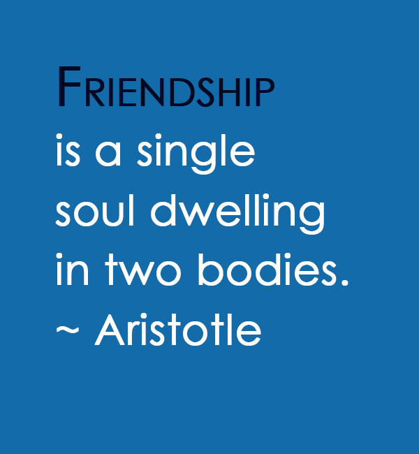 Friendship Is A Single Soul