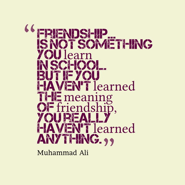 Friendship Is Not Something Yo Learn In School-DC109
