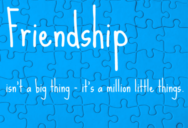 Friendship Is not Big Thing It Is A Millon Little Things -DC108