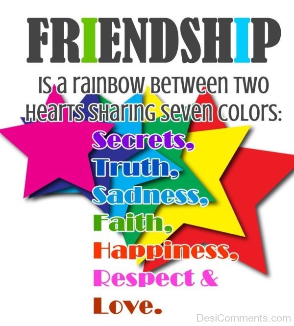 Friendship is a rainbow