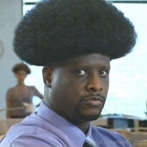 Funny Afro Bowl Cut 