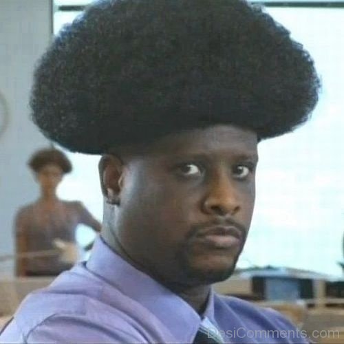 Funny Afro Bowl Cut