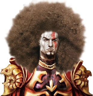 Funny Afro God Of War