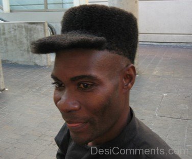 Funny Afro Hat Haircut