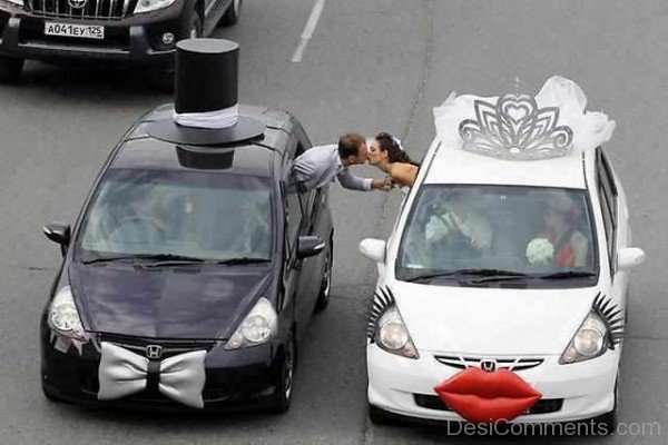 Funny Wedding Car Decoration Ideas