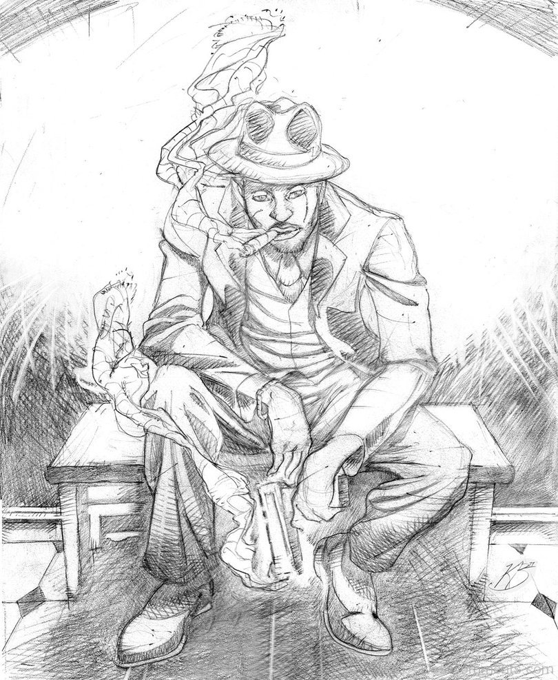 Gangster Drawing.