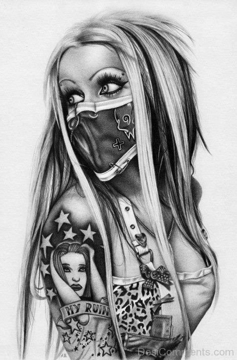 female gangster tattoos