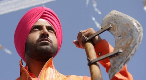 Gippy Grewal During A Movie Scene