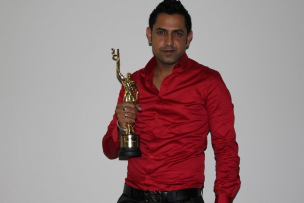 Gippy Grewal With An Award