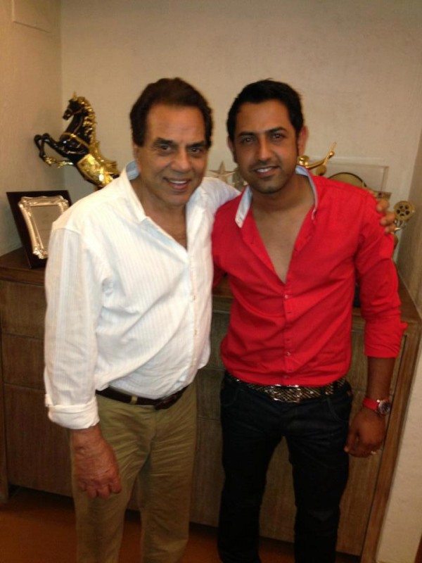 Gippy Grewal with Dharmindra