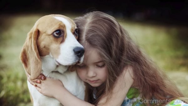 Girl And Dog